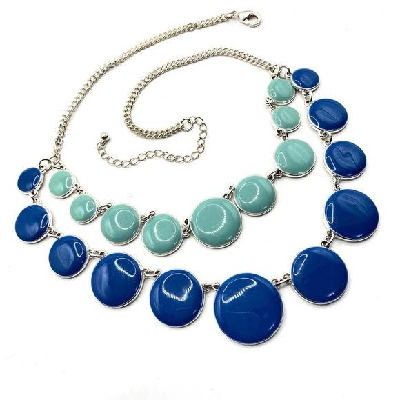 Blue Statement Necklace - Picture 7 of 7